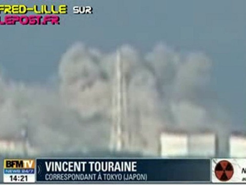 Explosion centrale nucléaire.japon