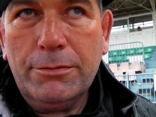 Christian Cauchard réagit après le match USRP Aubenas