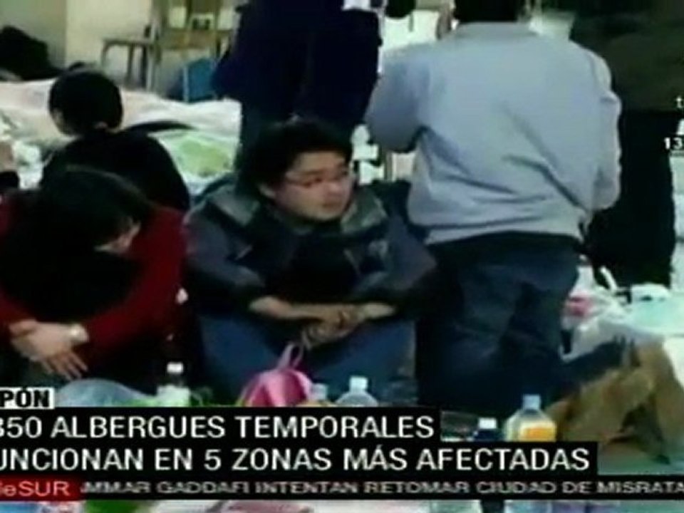Instalan 1350 albergues para damnificados en Japón