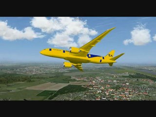 Boeing 787 décollage de Genève (LSGG) FlightGear Mars 2011