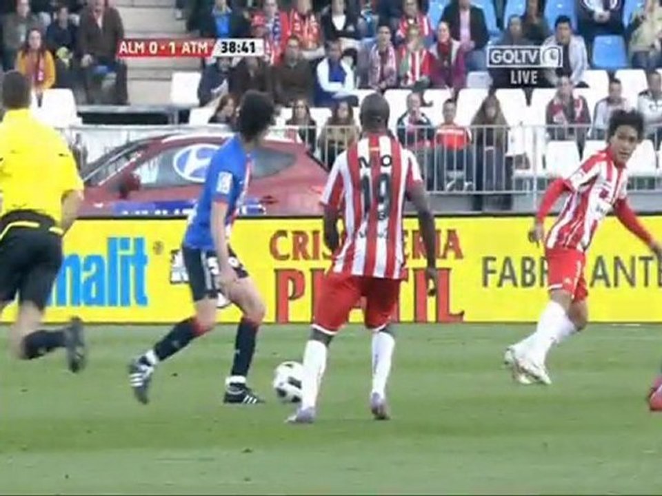 Aguero scores against Almeria