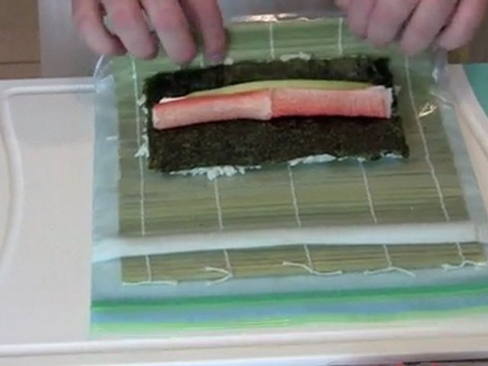 How to Make a American Sushi Roll w/ Shrimp on Top