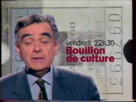 Bande Annonce De L'emission Bouillon De Culture Dec 1995 F2
