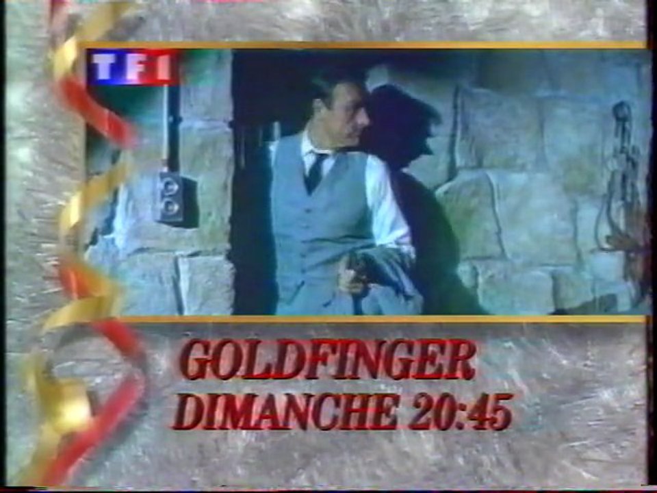 Bande Annonce Du Film Goldfinger Décembre 1992 TF1