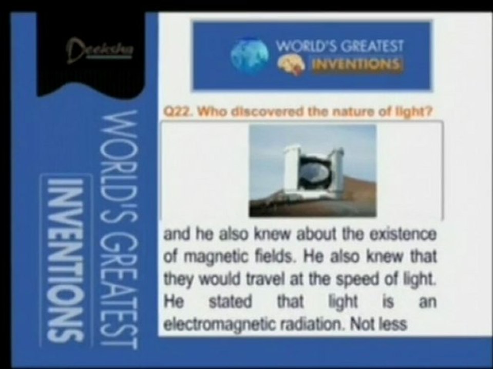World's Greatest Inventions  - Nature Of Lights