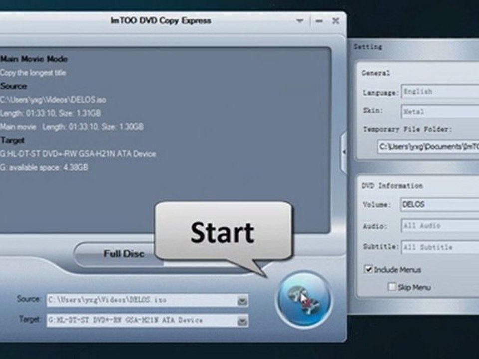 ImTOO DVD Copy Express-How to Copy DVDs