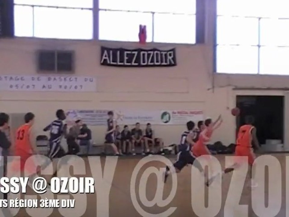 11ÈME JOURNÉE CADETS RÉGION 3ÈME DIV : BUSSY @ OZOIR