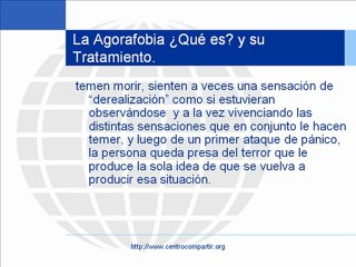 Terapia Psicológica - Tratamiento de la Agorafobia