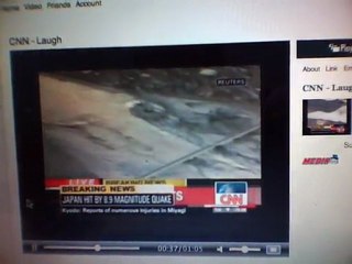 CNN Anchor´s Epic Fail moment while covering Japan Tsunami.