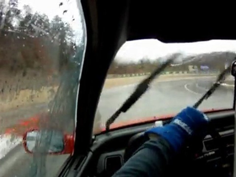 Honda civic EE9 Pole mécanique Alès 13/03/2011 pluie