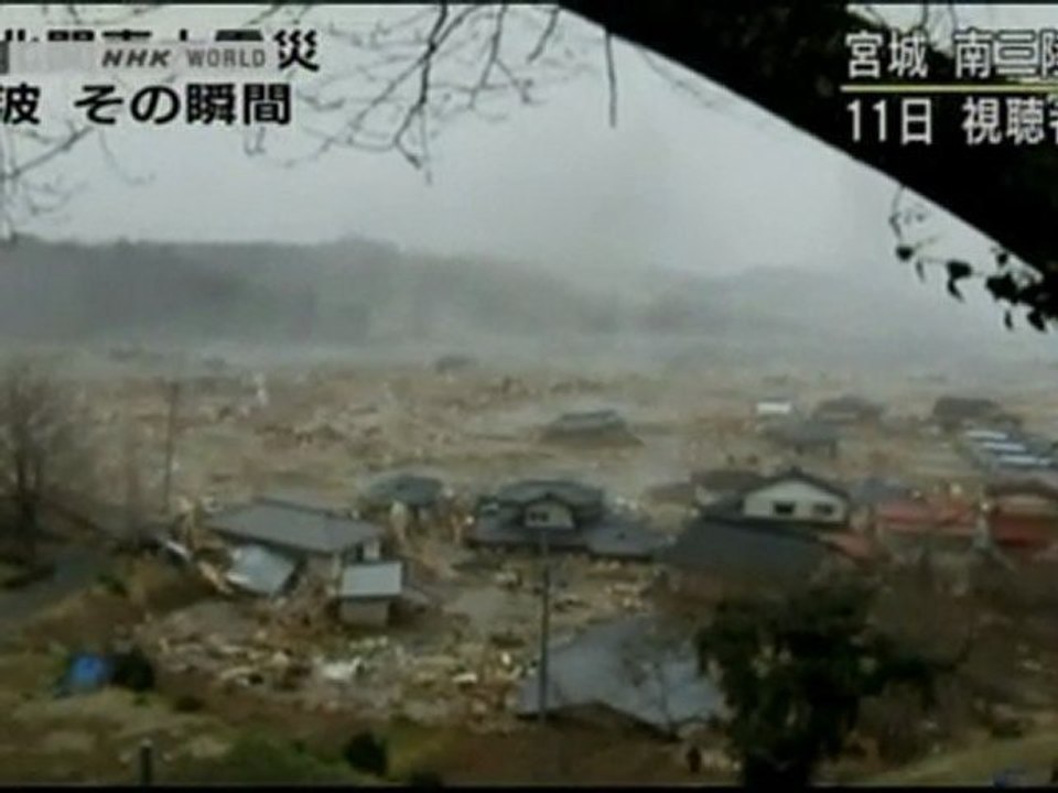 Tsunami rips though residential areas