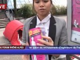 Une étudiante campe devant le Forum Rhône-Alpes !