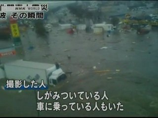 Oil tanker swept away by tsunami in Japan