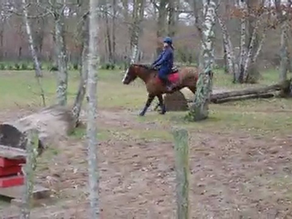 pauline et  Oloon sur le cross 13/03/2011