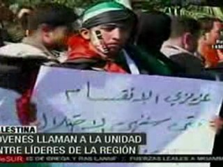 Marchan por unidad del pueblo palestino