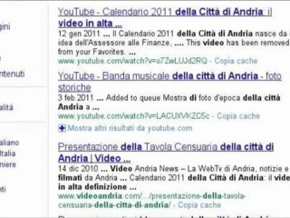 Andria su Google - risultati di ricerca