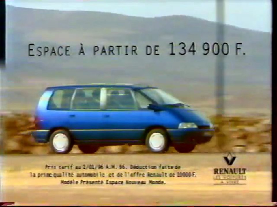 Publicité Renault 1996