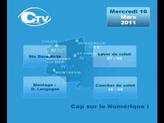 Calaisis TV Météo mercredi 160311