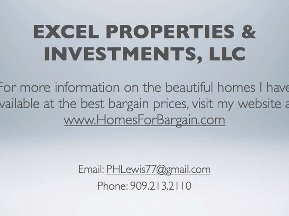 Bargain properties in San Bernardino California