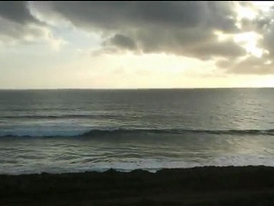 session de surf  tranquille en BZH le 9.03.2011