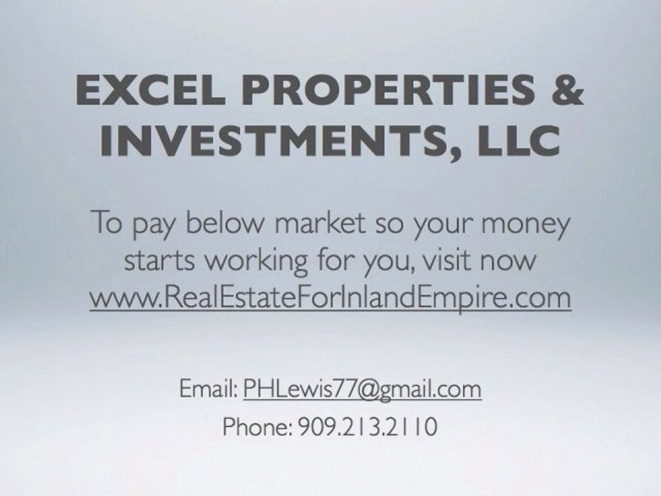 Investment rental properties in San Bernardino California
