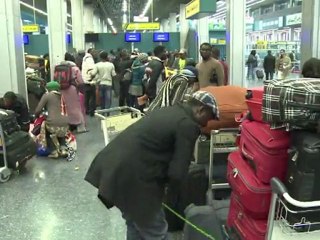 Tripoli airport transformed into refugee camp