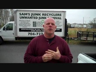 Charlotte junk removal www.samsjunkrecyclers.com