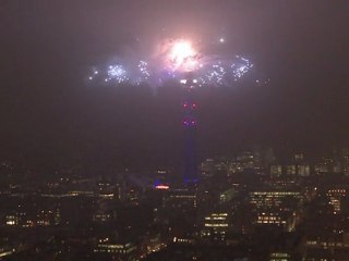 Feu d'artifice à Londres 500 jours avant le début des JO 2012