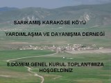 Sarıkamış Karaköse Köyü Derneği  8. GENEL KURULTAYI