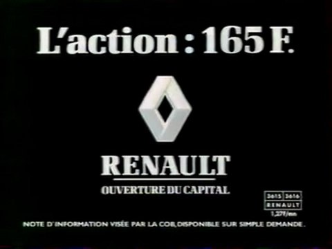 Publicité RENAULT 1995