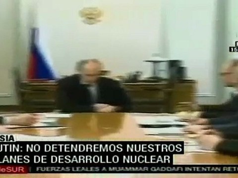 Rusia continuará desarrollando energía nuclear