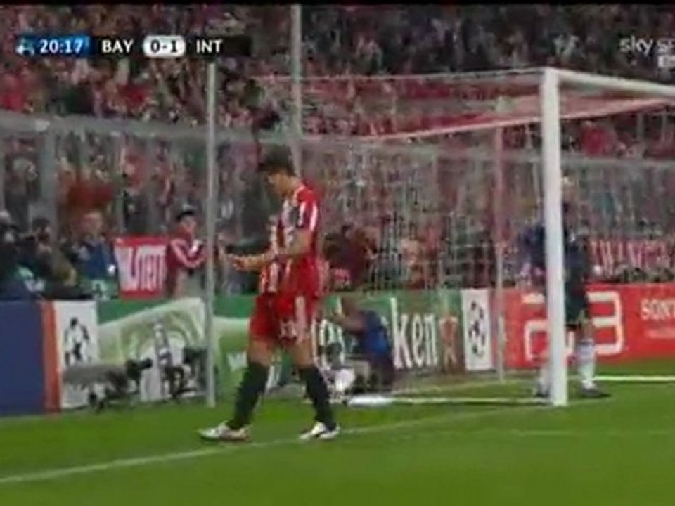 Bayern-Inter, Julio Cesar mistake=Gomez goal