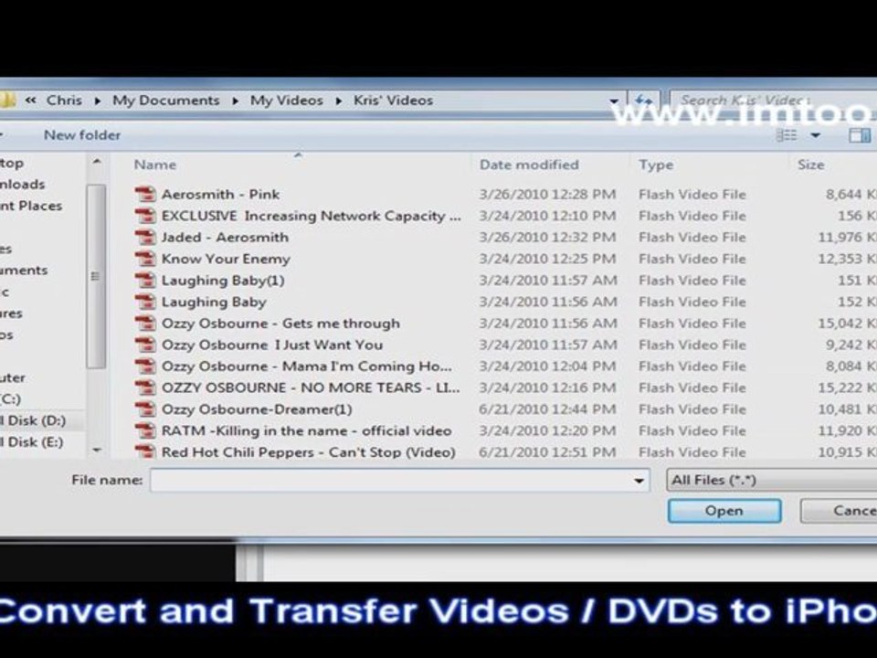 Transfer files from iPhone to Computer plus Convert Videos