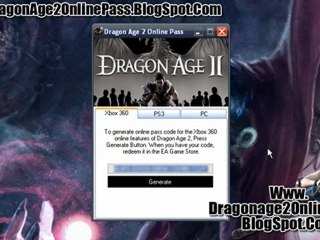 Dragon Age 2 Online Pass Code Free Giveaway