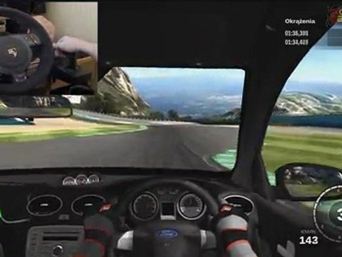 Forza Motorsport 3 - Ford Focus RS on Camino Viejo de Montserrat with Fanatec Porsche 911 GT2 Wheel