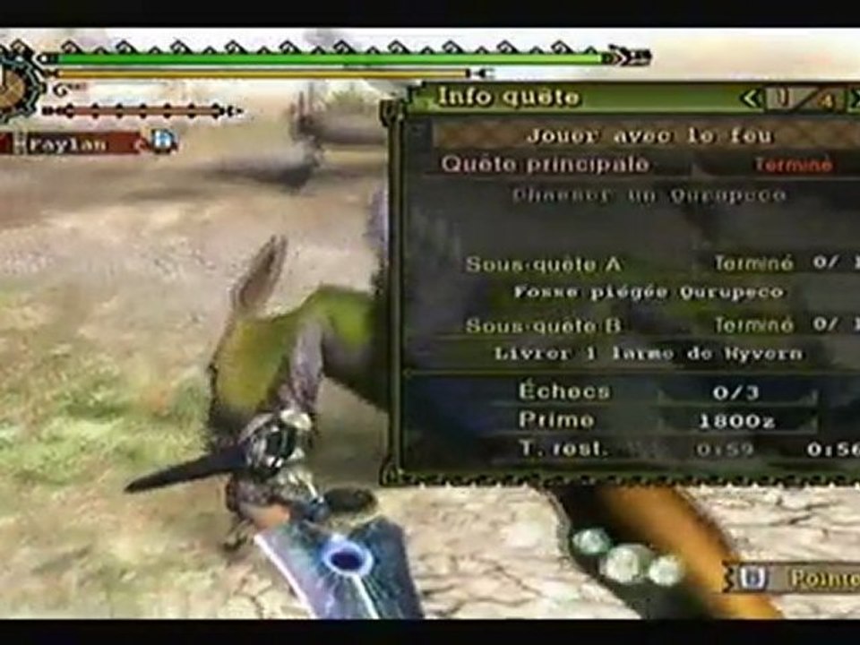 [ MHT ] Qurupeco Offline VS T.I.I. 59s