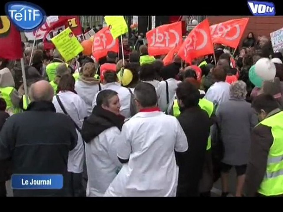 Manifestation des personnels hospitaliers (Val-d’Oise)