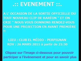 sortie du clip kareon en avant premiere