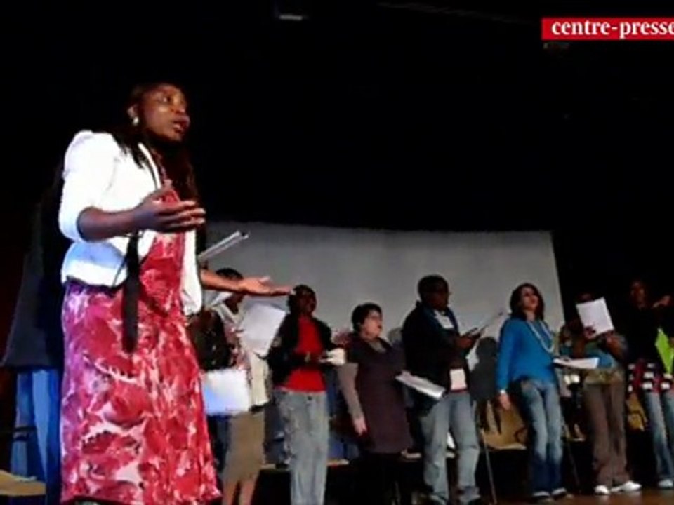 Répétition d'un spectacle contre l'excision