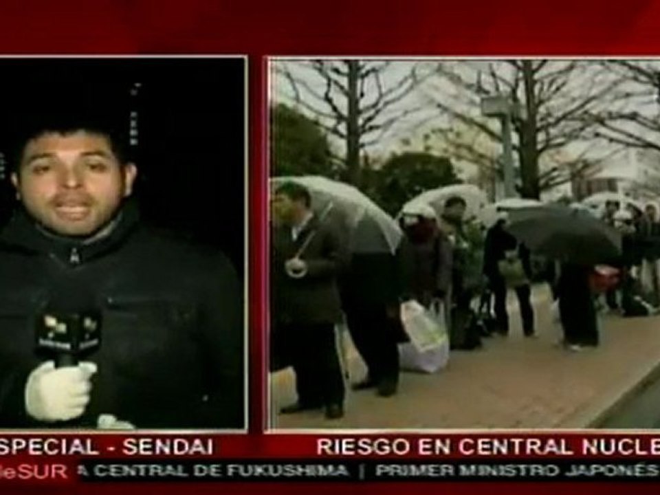 Desabasto de alimentos y productos básicos en Sendai