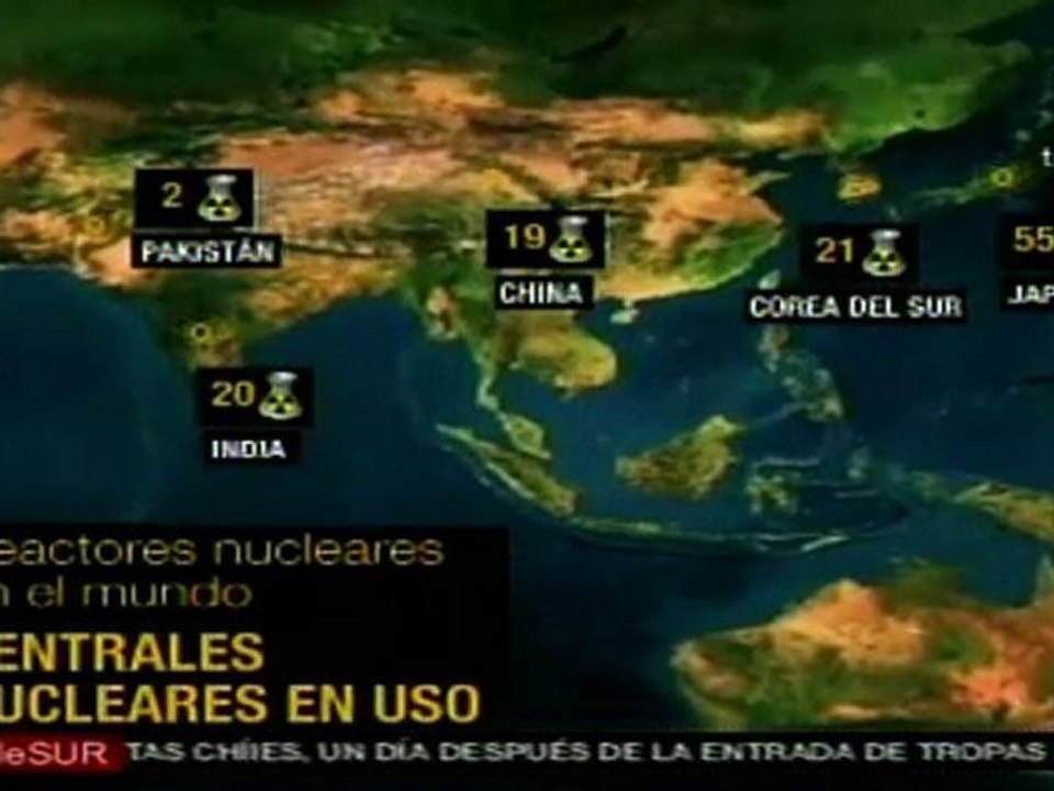 Reactores nucleares en el mundo
