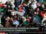 Protestas en Benghazi contra líder libio, Al Gaddafi