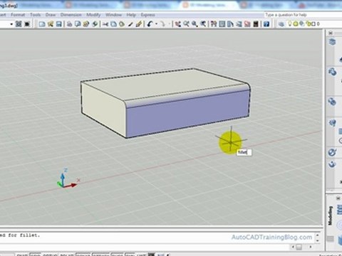 AutoCAD 3D Modelling - Fillet Command