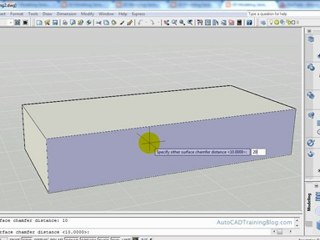 AutoCAD 3D Modelling - Chamfer Command
