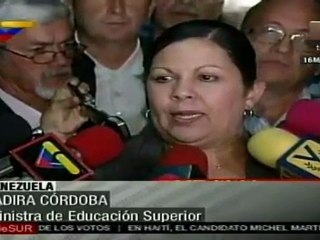 Venezuela aboga por el diálogo en la educación superior
