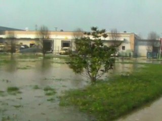 Inondations Tarbes zone Bastillac