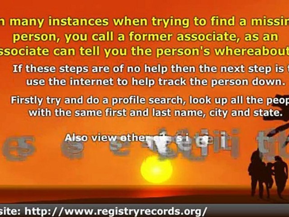 Some Basic Techniques You Can Use to Do a People Search