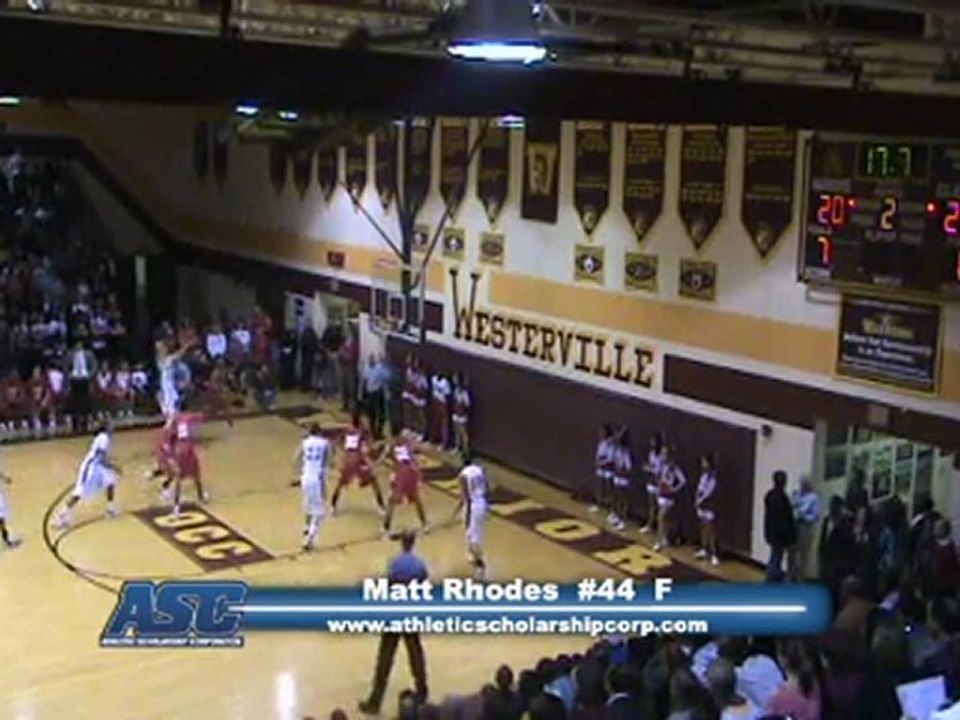 Matt Rhodes #44 Westerville North High Basketball
