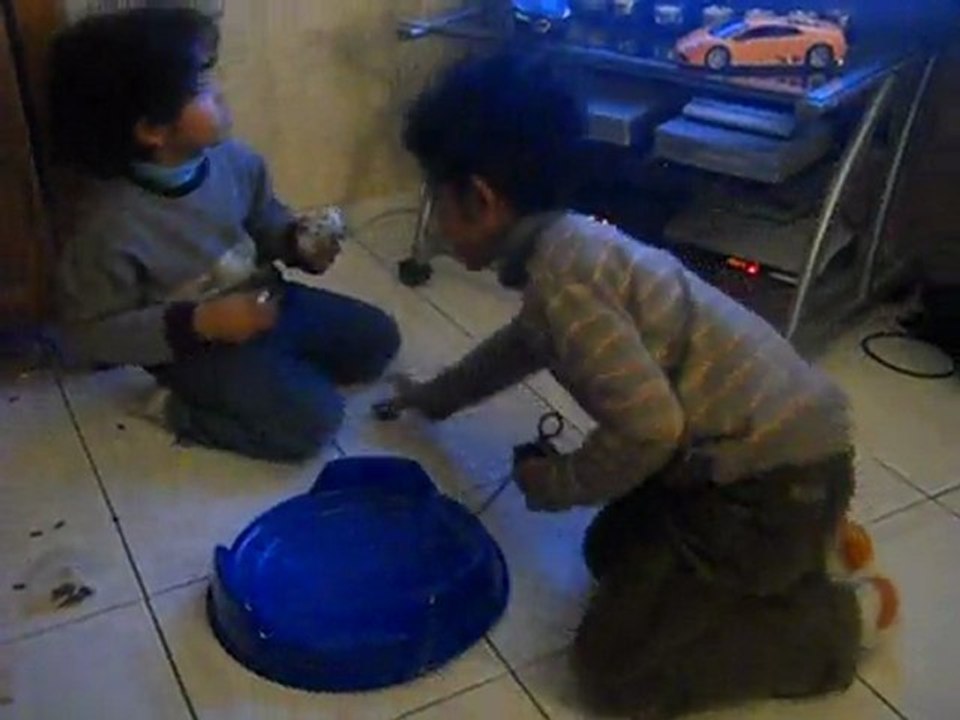 Beyblade metal fusion duo - Anthony et Lucas (el drago vs ultra girl vs bull)