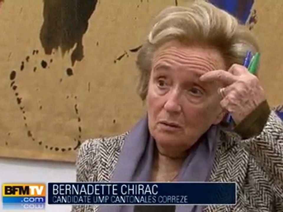 Cantonales : Bernadette Chirac en campagne